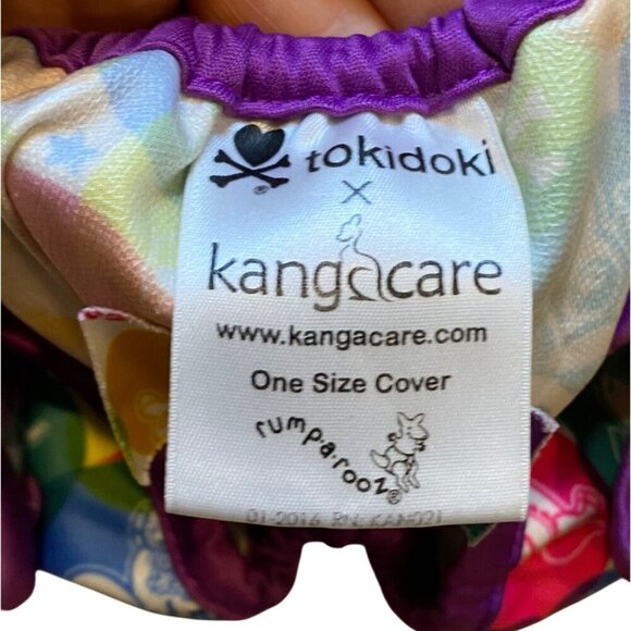 Tokidoki X Kangacare One Size Cloth Diaper Cover With Rainbow Animal Print - Picture 3 of 4